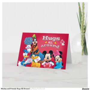 Mickey and Friends Hugs All Around Card
