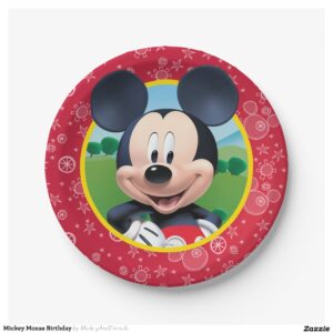 Mickey Mouse Birthday Paper Plates