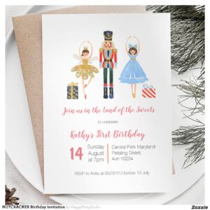 NUTCRACKER Birthday invitation