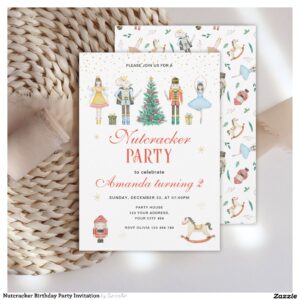 Nutcracker Birthday Party Invitation