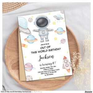 Out of this world birthday Invitations