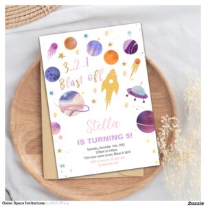 Outer Space Invitations