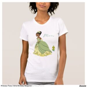 Princess Tiana l Girls Birthday Sleepover T-Shirt