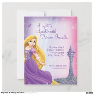 Rapunzel Birthday Invitation