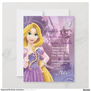 Rapunzel Birthday Invitation