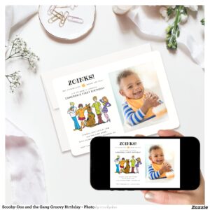 Scooby-Doo and the Gang Groovy Birthday - Photo Invitation
