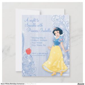 Snow White Birthday Invitation