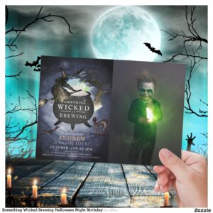 Something Wicked Brewing Halloween Night Birthday Invitation