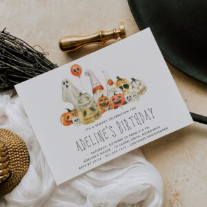 Spooky Crew Kids Halloween Birthday Party Invitation