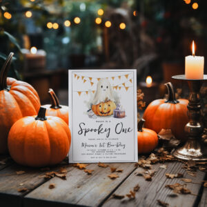 Spooky One Halloween Birthday Invitation
