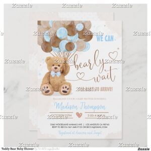 Teddy Bear Baby Shower Invitation