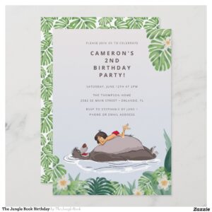 The Jungle Book Birthday Invitation