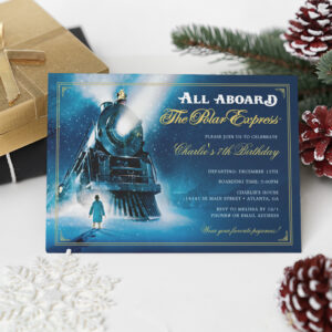 The Polar Express Pajama Slumber Party Invitation