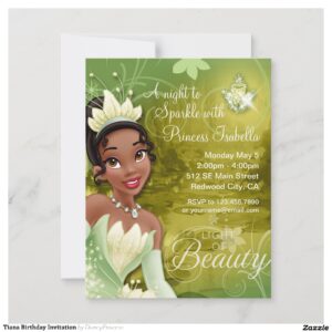 Tiana Birthday Invitation