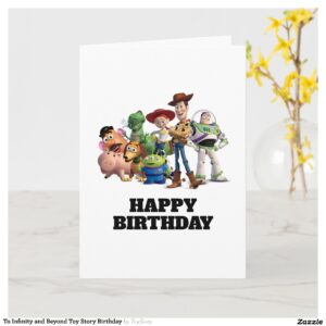 To Infinity and Beyond Toy Story Birthday Card