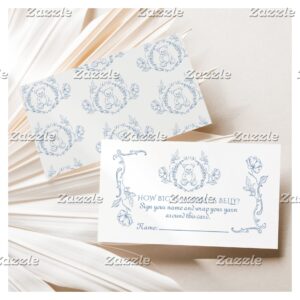 Toile How big is mommys belly Vintage frame Enclosure Card