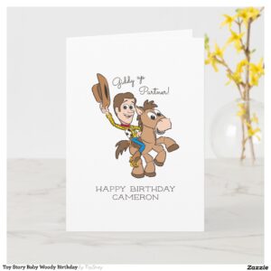 Toy Story Baby Woody Birthday Card