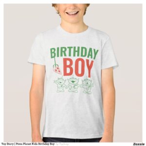 Toy Story Pizza Planet Kids Birthday Boy Tri-Blend Shirt