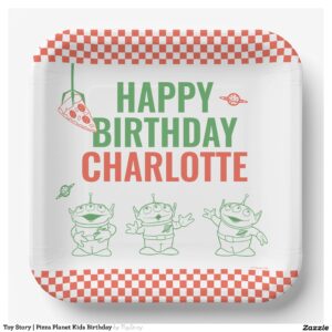 Toy Story Pizza Planet Kids Birthday Paper Plates