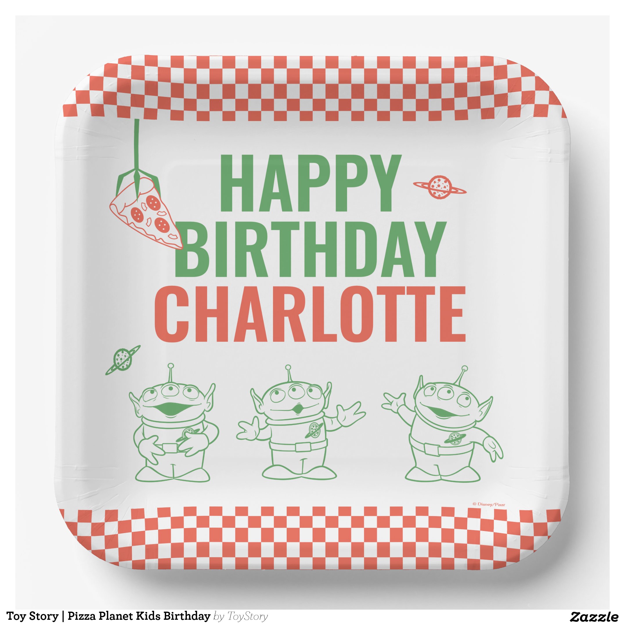 Toy Story Pizza Planet Kids Birthday Paper Plates