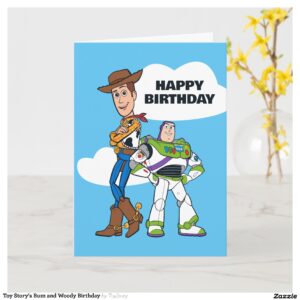 Toy Story's Buzz and Woody Birthday Card