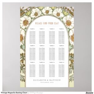 Vintage Magnolia Seating Chart