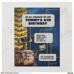 WALL-E Birthday Invitation
