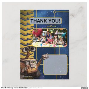 Wall-E Birthday Thank You Cards