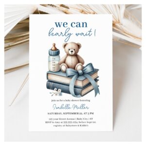 We Can Bearly Wait! Baby Shower Invitation