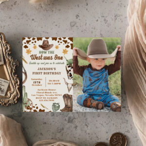 western_how_the_west_was_one_first_birthday_photo_invitation-r_79rilg_2154 Western How The West Was One First Birthday Photo Invitation
