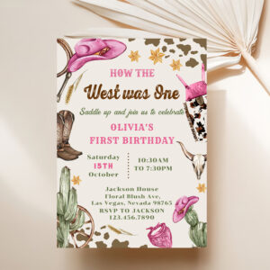 western_how_the_west_was_one_rodeo_1st_birthday_invitation-r_7n7647_2154 Western How The West Was One Rodeo 1st Birthday Invitation