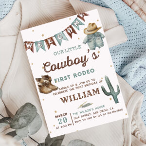 western_rodeo_wild_west_cowboy_birthday_party_invitation-r_v0nqx0_2154 Western Rodeo Wild West Cowboy Birthday Party Invitation