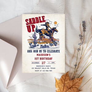 western_saddle_up_and_join_us_for_birthday_party_invitation-r_vf6jje_2154 Western Saddle Up And Join Us For Birthday Party Invitation