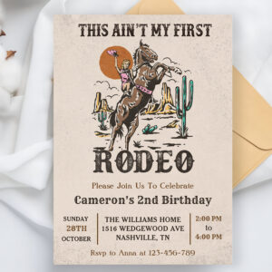 western_this_aint_my_first_rodeo_birthday_party_invitation-r_vfnhfq_2154 Western This Ain't My First Rodeo Birthday Party Invitation