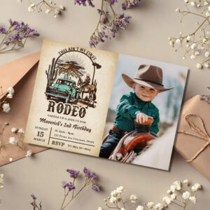 western_this_aint_my_first_rodeo_birthday_photo_invitation-r_vfna5o_2154 Western This Ain't My First Rodeo Birthday Photo Invitation