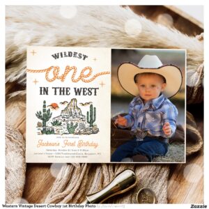 western_vintage_desert_cowboy_1st_birthday_photo_invitation-r_wgkf62_2154 Western Vintage Desert Cowboy 1st Birthday Photo Invitation