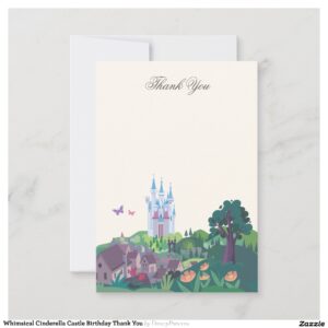 whimsical_cinderella_castle_birthday_thank_you-r3eeb92e2e15641ae9a481b292dfe8242_tcvur_2154 Whimsical Cinderella Castle Birthday Thank You
