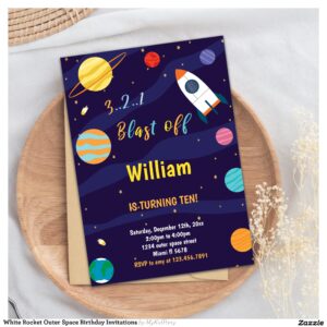 white_rocket_outer_space_birthday_invitations-r_v3bsnb_2154 White Rocket Outer Space Birthday Invitations