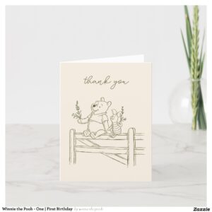 winnie_the_pooh_one_first_birthday_thank_you_card-r4b485d10864747f88afa1f3706b0a346_udf7g_2154 Winnie the Pooh - One First Birthday Thank You Card
