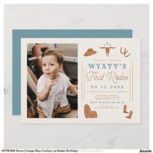 wynona_burnt_orange_blue_cowboy_1st_rodeo_birthday_invitation-rcb57a656909544fcb05bc968fcfc0430_tcv4j_2154 WYNONA Burnt Orange Blue Cowboy 1st Rodeo Birthday Invitation
