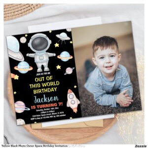 yellow_black_photo_outer_space_birthday_invitation-r_v3bbtz_2154 Yellow Black Photo Outer Space Birthday Invitation