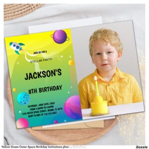 yellow_green_outer_space_birthday_invitations_phot-r_v31qlu_2154 Yellow Green Outer Space Birthday Invitations phot