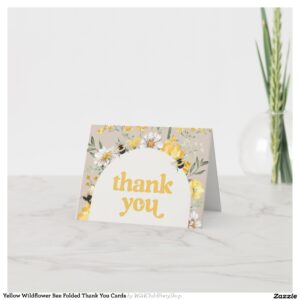 yellow_wildflower_bee_folded_thank_you_cards-r5b5a1da398a44341805d8ee9cee0c29a_udf74_2154 Yellow Wildflower Bee Folded Thank You Cards