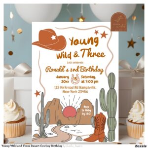 young_wild_and_three_desert_cowboy_birthday_invitation-r_ipk3wd_2154 Young Wild and Three Desert Cowboy Birthday Invitation